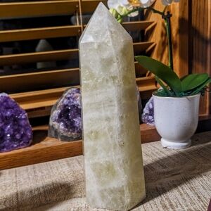 Citrine / Yellow Quartz XL Tower Point Over 8" Tall & 3lbs!!